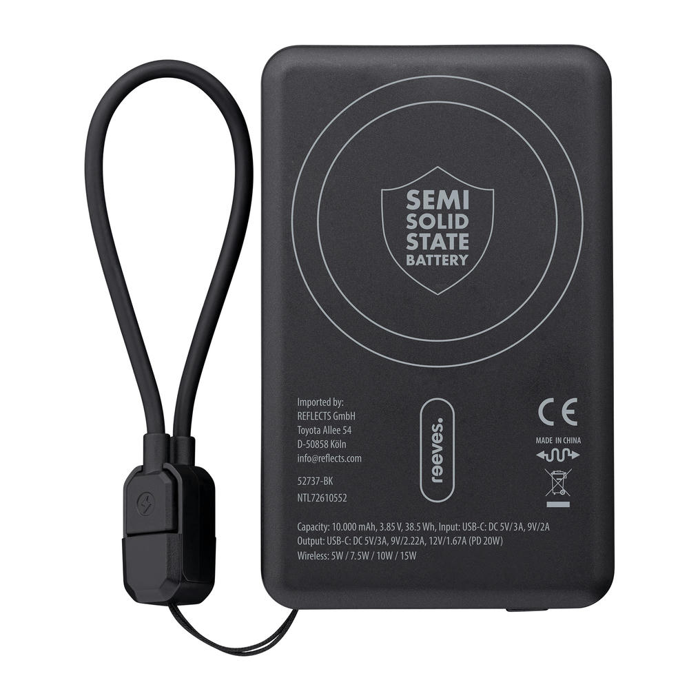 Magnetische 15W Wireless Powerbank REEVES-WATTRON PRO X ALU Werbeartikel