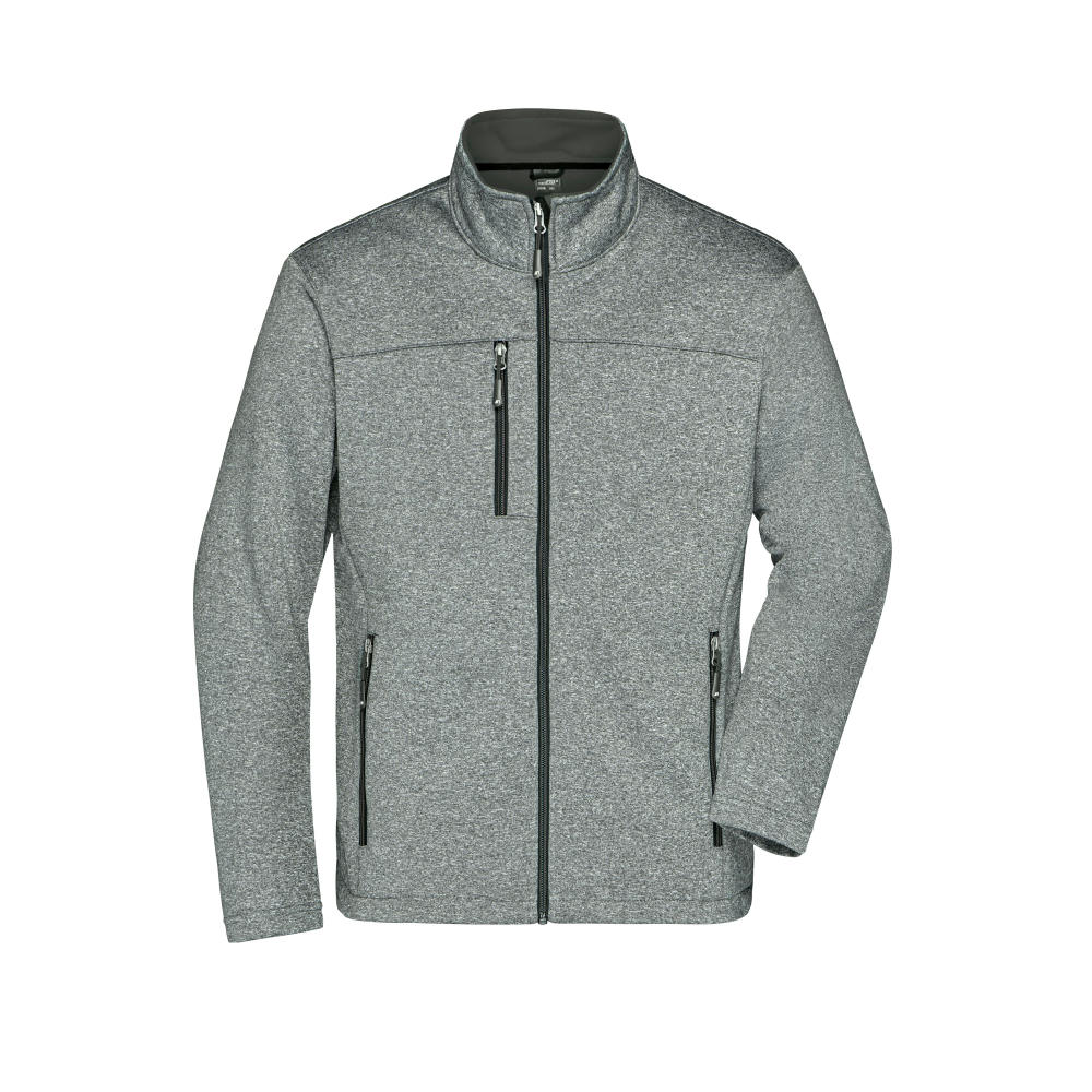 Men's Softshell Jacket - Softshelljacke in Melange-Optik Werbeartikel