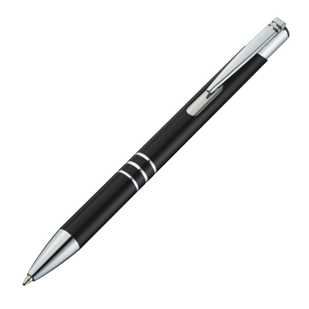 Product image Kugelschreiber aus Metall mit 3 Zierringen Werbeartikel
