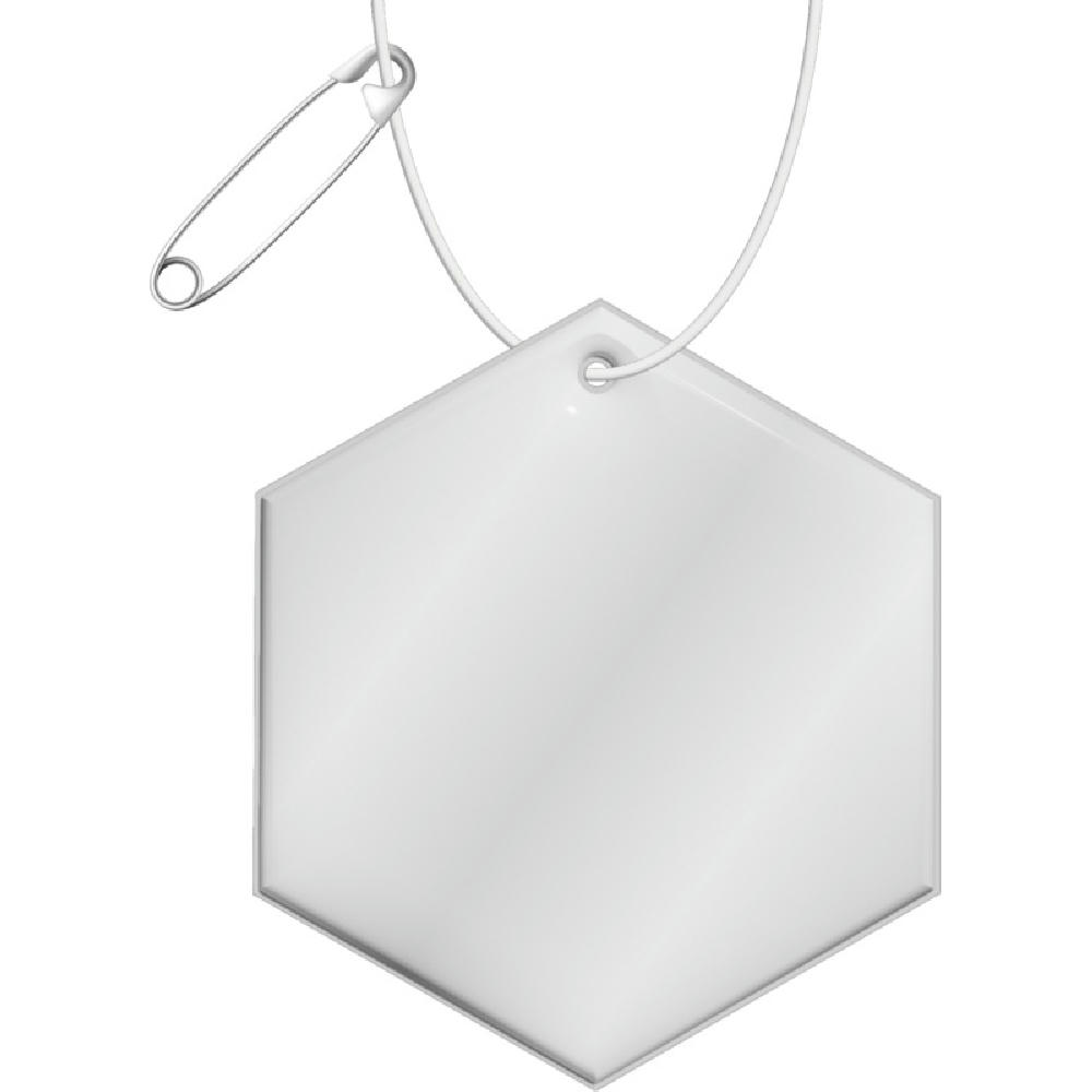 Product image RFX™ H-12 sechseckiger reflektierender TPU-Anhänger Werbeartikel