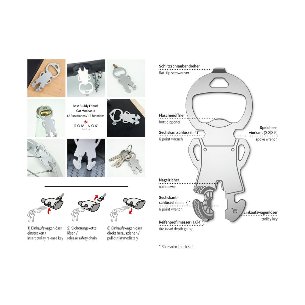 ROMINOX® Best Buddy Friend // Car Mechanic Werbeartikel