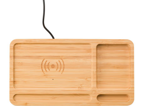Product image Schreibtisch-Organizer aus Bambus Faye bedrucken