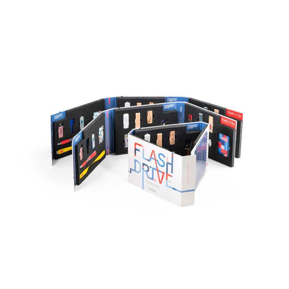 Product image FLASH DRIVE SHOWCASE. Muster-Set bedruckte USB-Sticks Werbeartikel