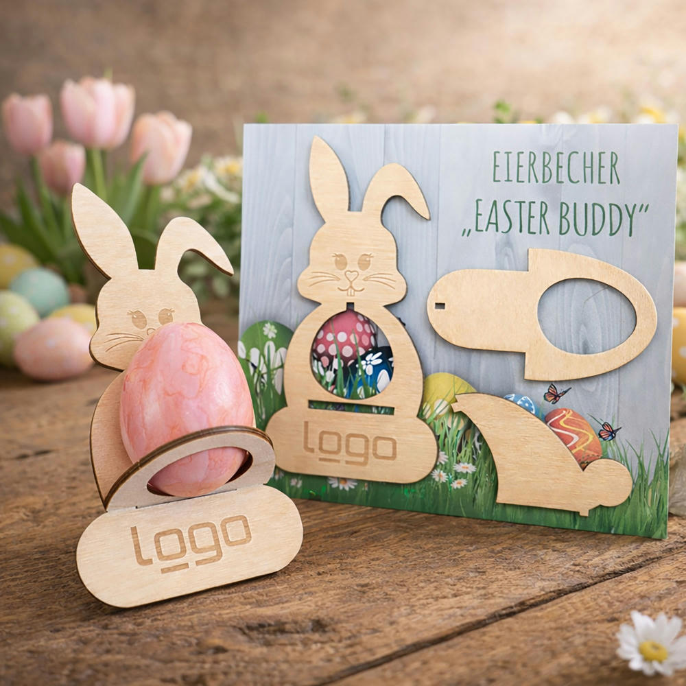 Product image Eierbecher "Easter Buddy" Budget (FSC® zertifiziert) Werbeartikel