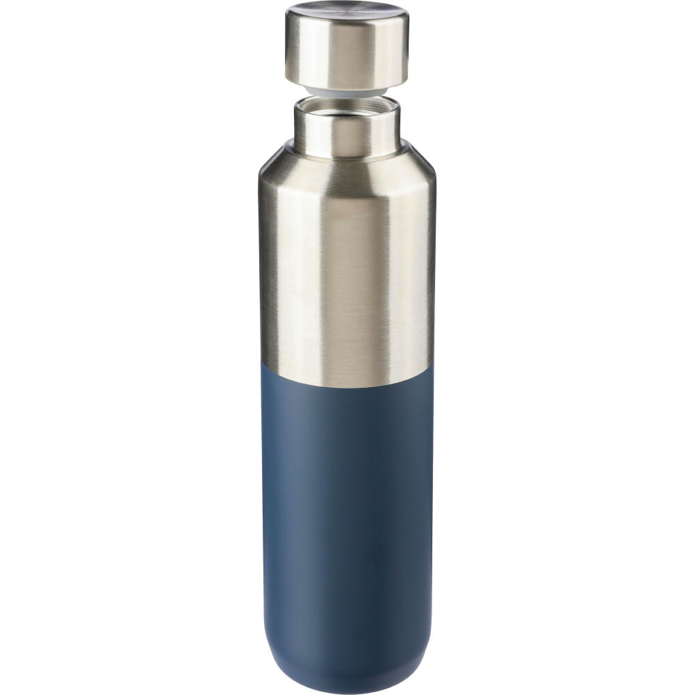 Recycelte doppelwandige Trinkflasche aus Edelstahl (600 ml) Esen Werbeartikel