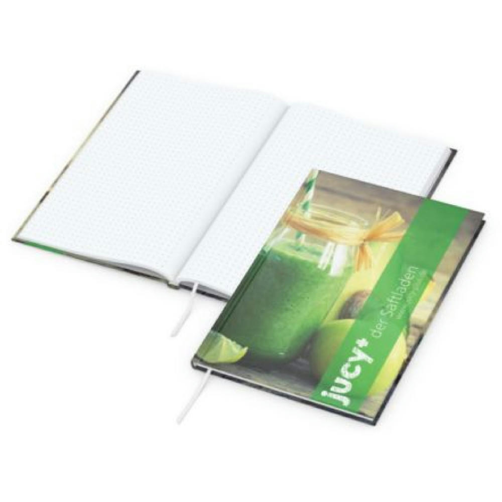Notizbuch Memo-Book EXPRESS Umfang klein Hardcover matt-farbig Werbeartikel
