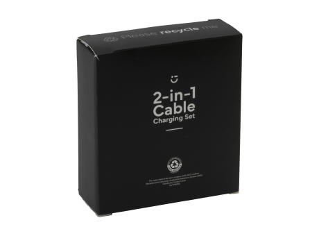 2-in-1 RCS Cable Charging Set Ladegerät-Set Werbeartikel