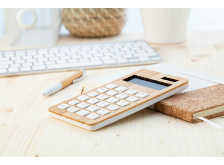 Bambus-Taschenrechner BooCalc bedrucken