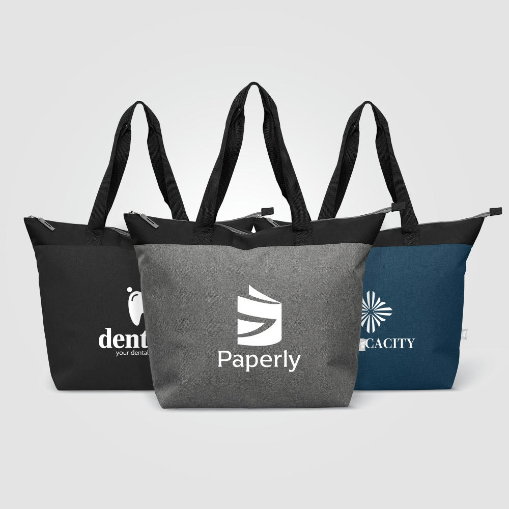 Metropolis Kühltasche mit Reißverschluss aus recyceltem 600D Polyester für 44 Dosen - 20 L Werbeartikel