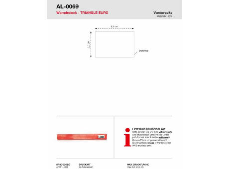 Warndreieck TRIANGLE EURO Werbeartikel