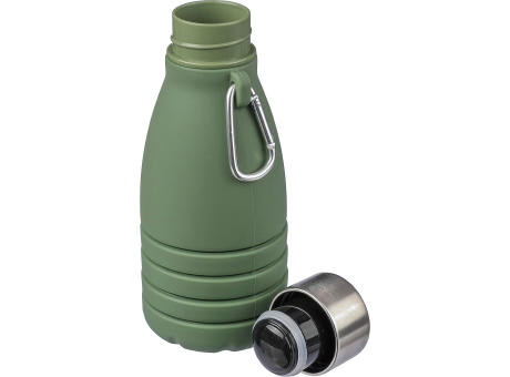 Faltbare Silikon-Trinkflasche 550 ml Erin Werbeartikel