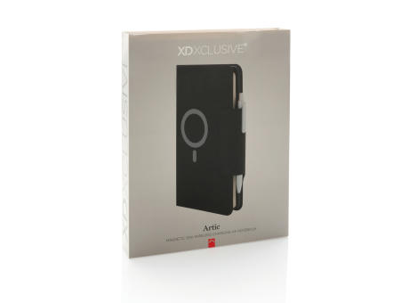 Artic magnetisches 10W Wireless Charging Notizbuch bedrucken