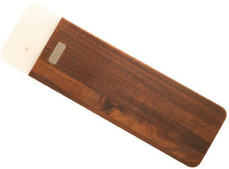 Schneidebrett aus Akazie & weißem Marmor 'Stavanger' (XL) Werbeartikel