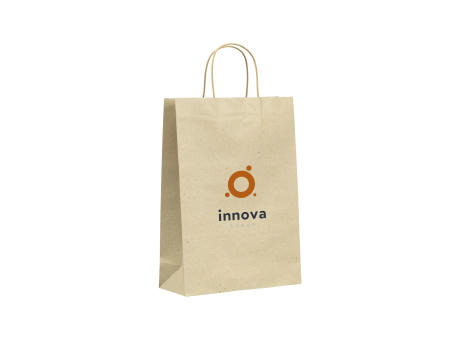 Leaf It Bag aus recyceltem Graspapier (120 g/m²) L bedrucken