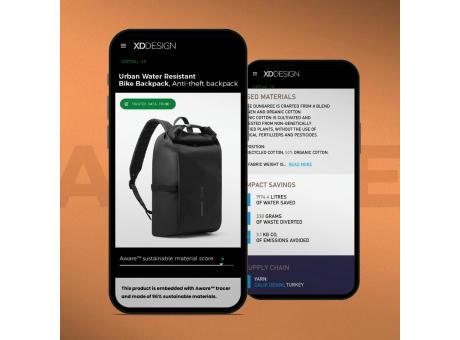 Urban wasserabweisender Fahrrad-Rucksack bedrucken