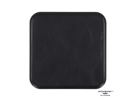 2259 | Xoopar Iné Wireless Fast Charger - Recycled Leather 15W Werbeartikel
