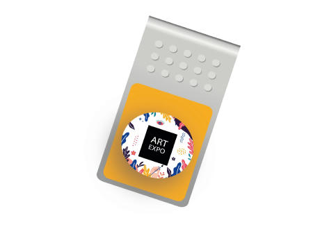 ROMINOX® Mehrweg-Büroklammer Straight Clip mit Noppen, idealer Mailingartikel für Dokumente, bis zu 18 Seiten Klemmkraft Werbeartikel