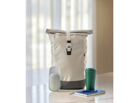 rPET (600D) Rolltop-Rucksack Marlene Werbeartikel