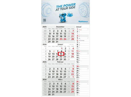 Product image 4-Monatskalender Konzept 4 Post Bestseller (Einblatt) Werbeartikel