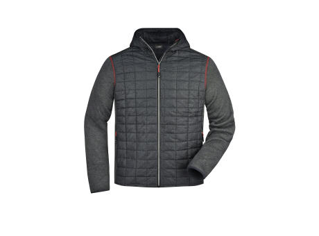 Product image Men's Knitted Hybrid Jacket - Strickfleecejacke im stylischen Materialmix Werbeartikel