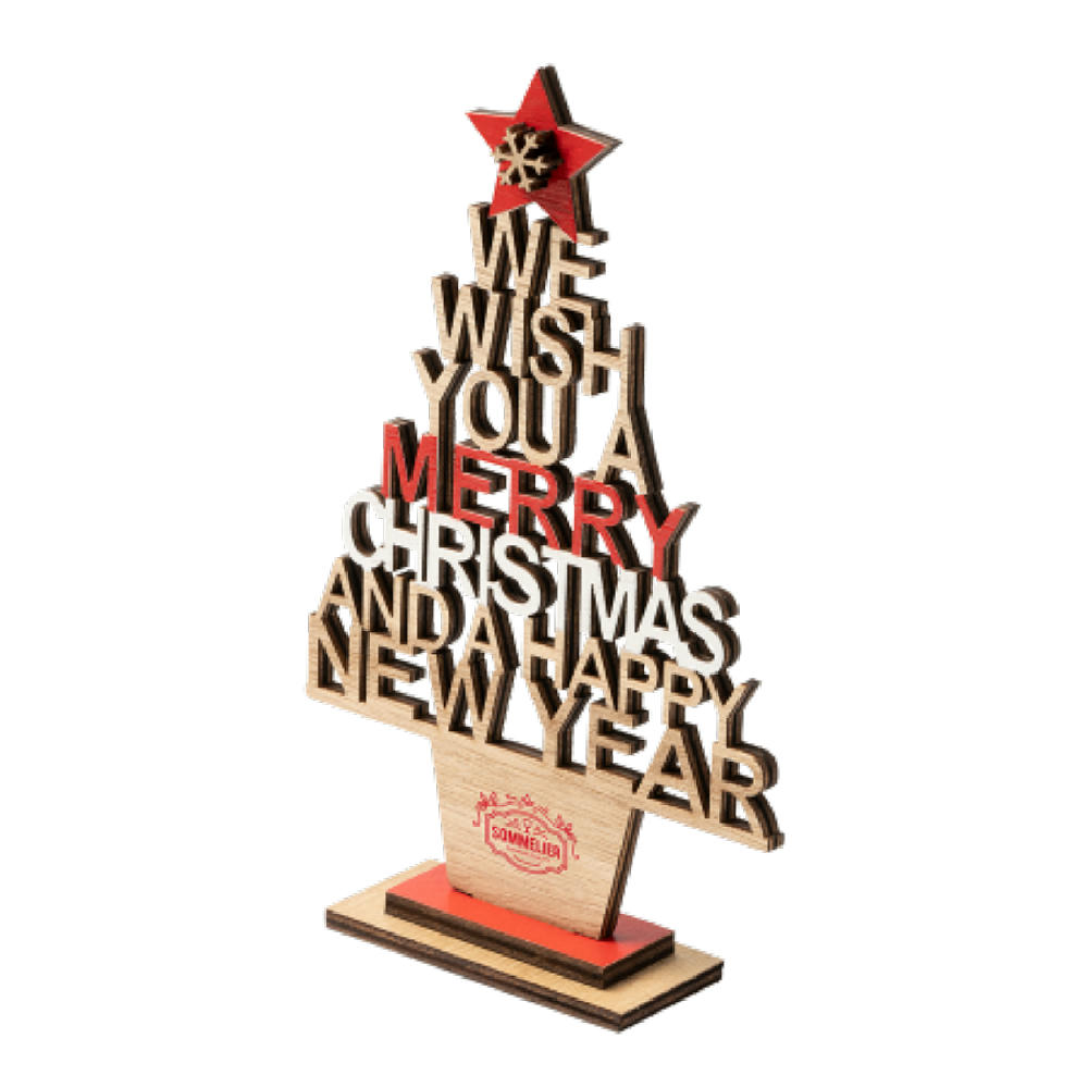 TINSEL Weihnachtsbaum aus Holz Werbeartikel