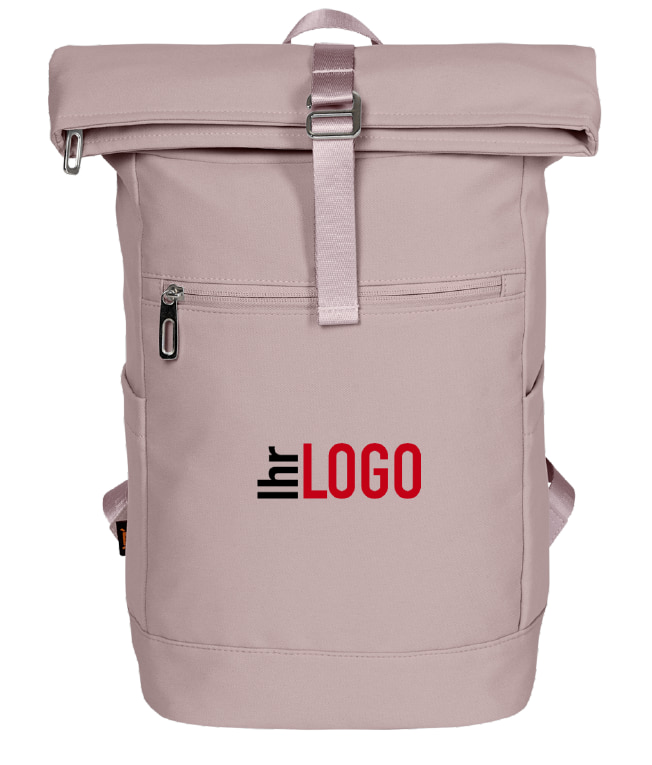 Halfar Rucksack STAR S in Altrosa als Werbeartikel – moderner Rucksack mit Logo bedrucken für Alltag und Freizeit