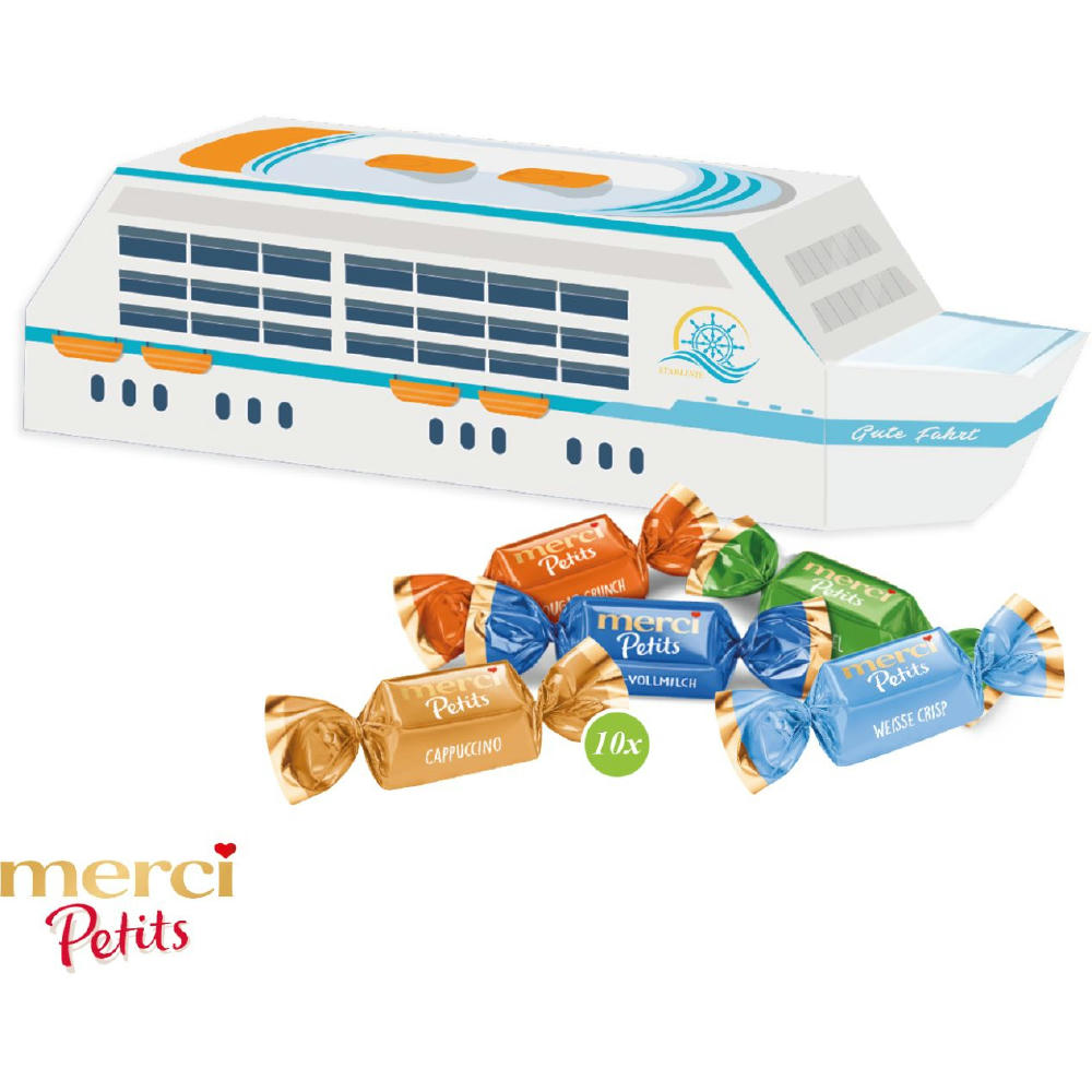 Product image 3D Präsent "Schiff" mit Merci Petits Werbeartikel