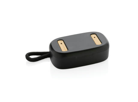 TWS-Ohrhörer aus recyceltem RCS-Kunststoff und Bambus Werbeartikel