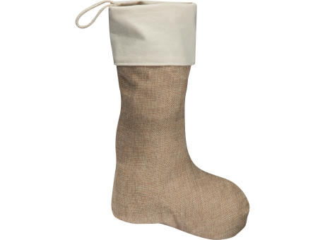 Product image Weihnachtssocke aus Jute Werbeartikel