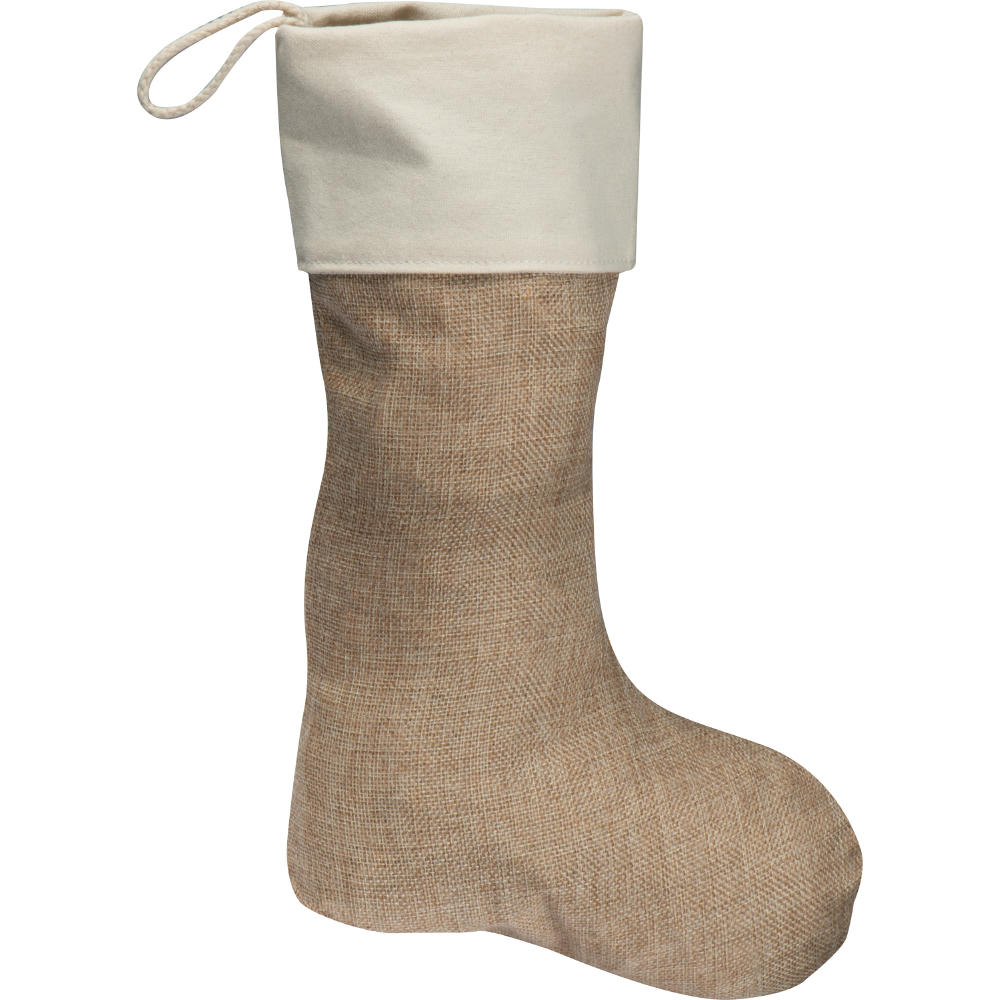 Product image Weihnachtssocke aus Jute Werbeartikel