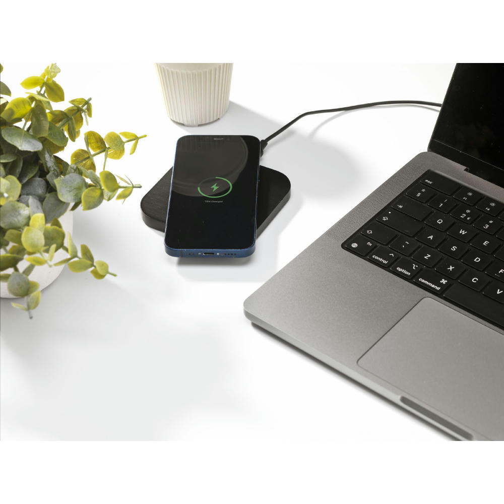 Bamboo Wireless Charger 15W tradloses Ladegerät Werbeartikel