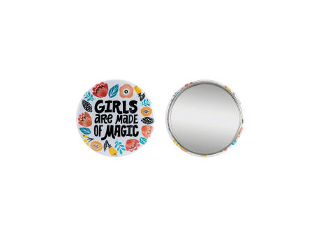 Product image Metallbutton 56mm mit Spiegel Werbeartikel
