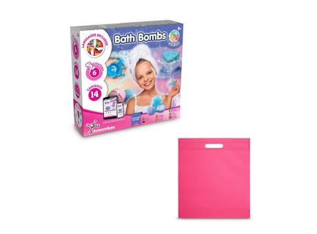 Bath Bombs Kit IV. Lernspiel lieferung inklusive einer non-woven tasche (80 g/m²) Werbeartikel