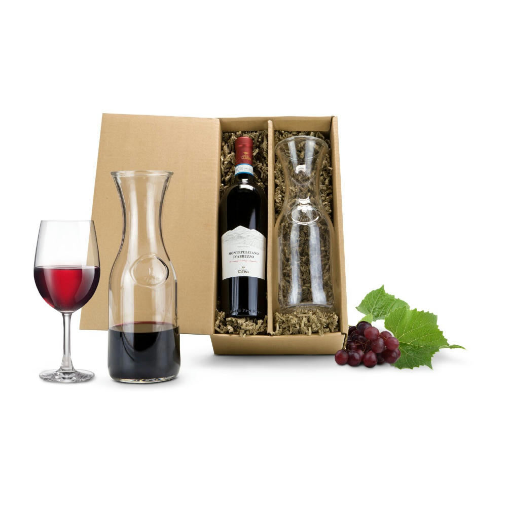 Product image Geschenkset / Präsenteset: Rotwein & Karaffe Werbeartikel