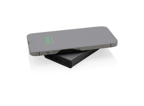 Terra 5000mAh Powerbank  aus RCS Aluminium, 5W Wireless bedrucken