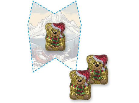 Product image Schoko-Weihnachtsbärchen, ca. 7g, Flyer Mini eigene Form bedrucken