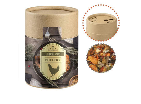 Product image Weihnachts Gewürzmischung Geflügel, ca. 60g, Kraftpapierstreuer Midi Werbeartikel