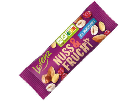LORENZ Snack Box im Schuber,   40 g, Inhalt: Nuss & Frucht mit Joghurt Pops bedrucken