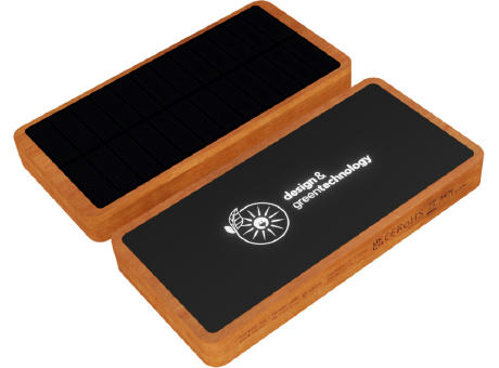 Product image SCX.design P32 Solar-Powerbank 10.000 mAh mit Leuchtlogo bedrucken