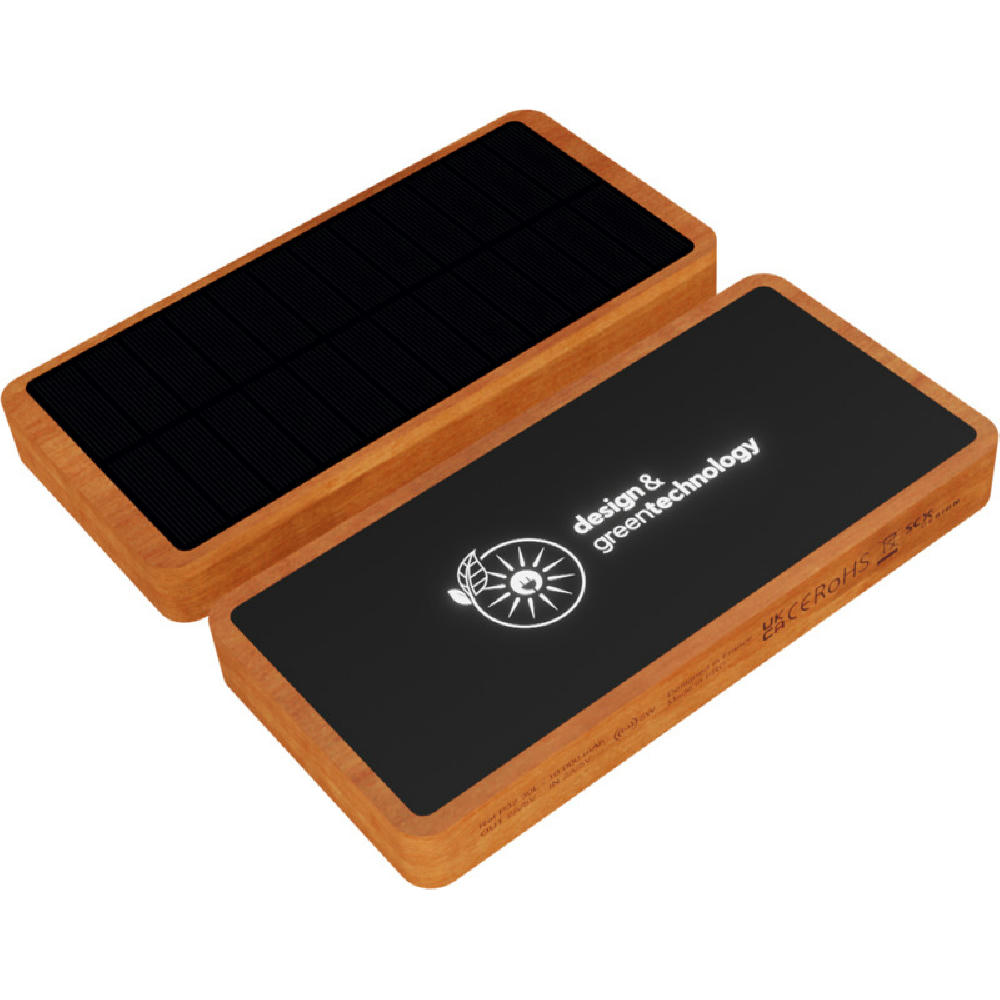 Product image SCX.design P32 Solar-Powerbank 10.000 mAh mit Leuchtlogo Werbeartikel