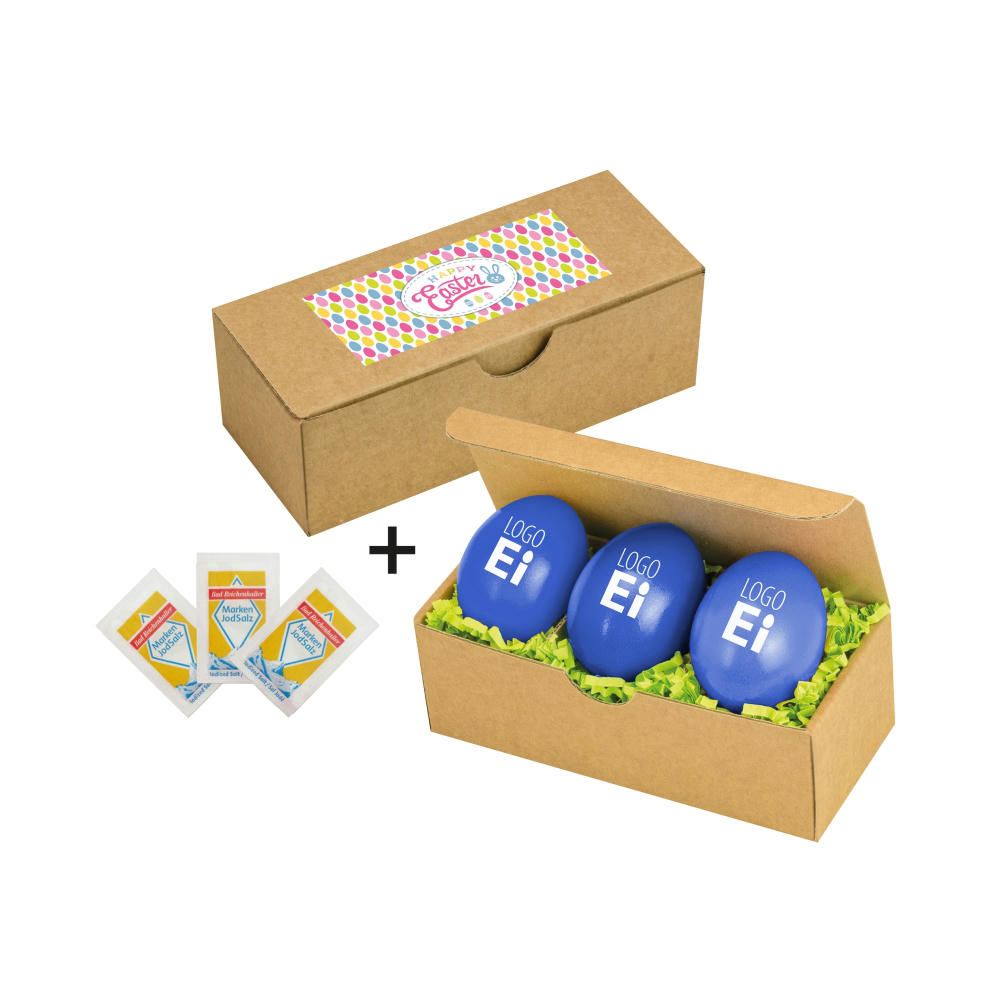 Product image LogoEi 3er Snack-Box - Blau Werbeartikel