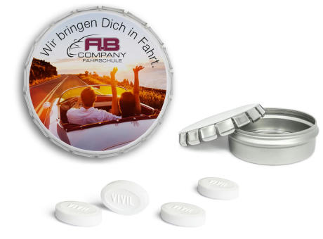 50 g - Vivil Extra Strong zuckerfrei - blank - 4c Euroskala