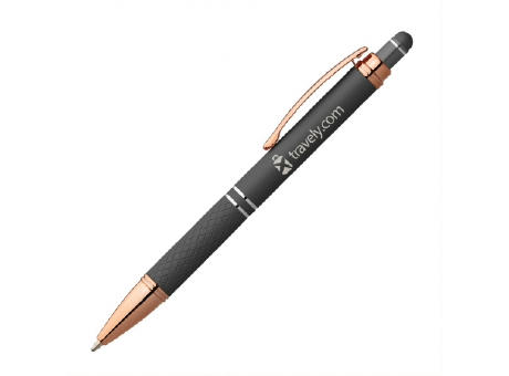Product image SAGAR Stylus Soft Touch Kugelschreiber Rose Gold mit Laser Gravur Werbeartikel
