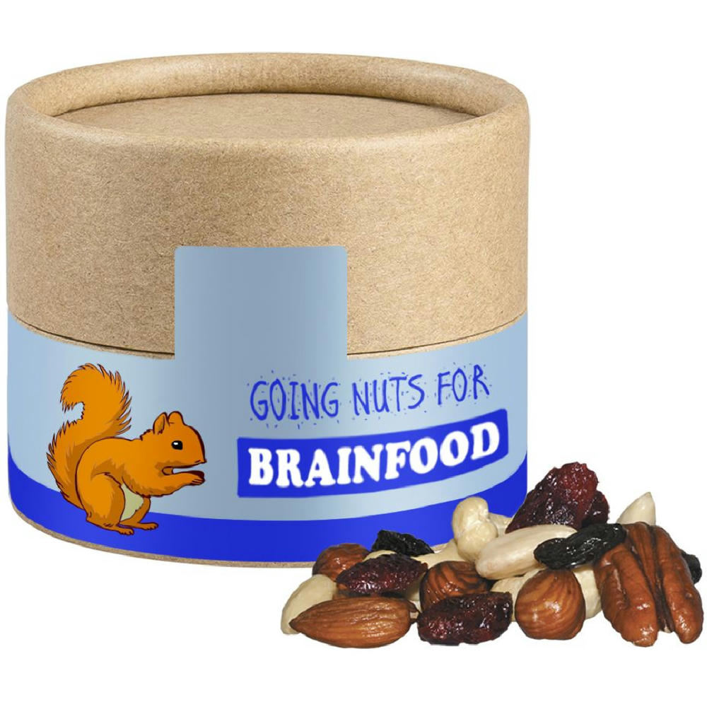 Product image Premium Studentenfutter, ca. 40g, Kraftpapierdose Mini Werbeartikel