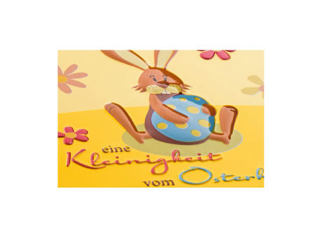 Geschenkartikel / Präsentartikel: Kleinigkeit vom Osterhasen - Pralinen 50 g Werbeartikel