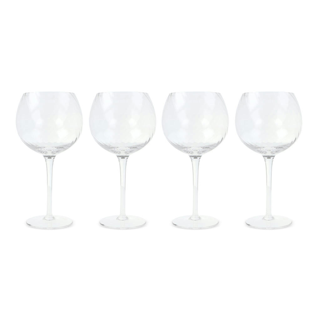 Byon Opacity 4er-Set Weingläser mit stilvollem Glasmuster 470ml Werbeartikel