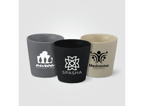 Trieste - 180 ml Matte Keramiktasse Werbeartikel