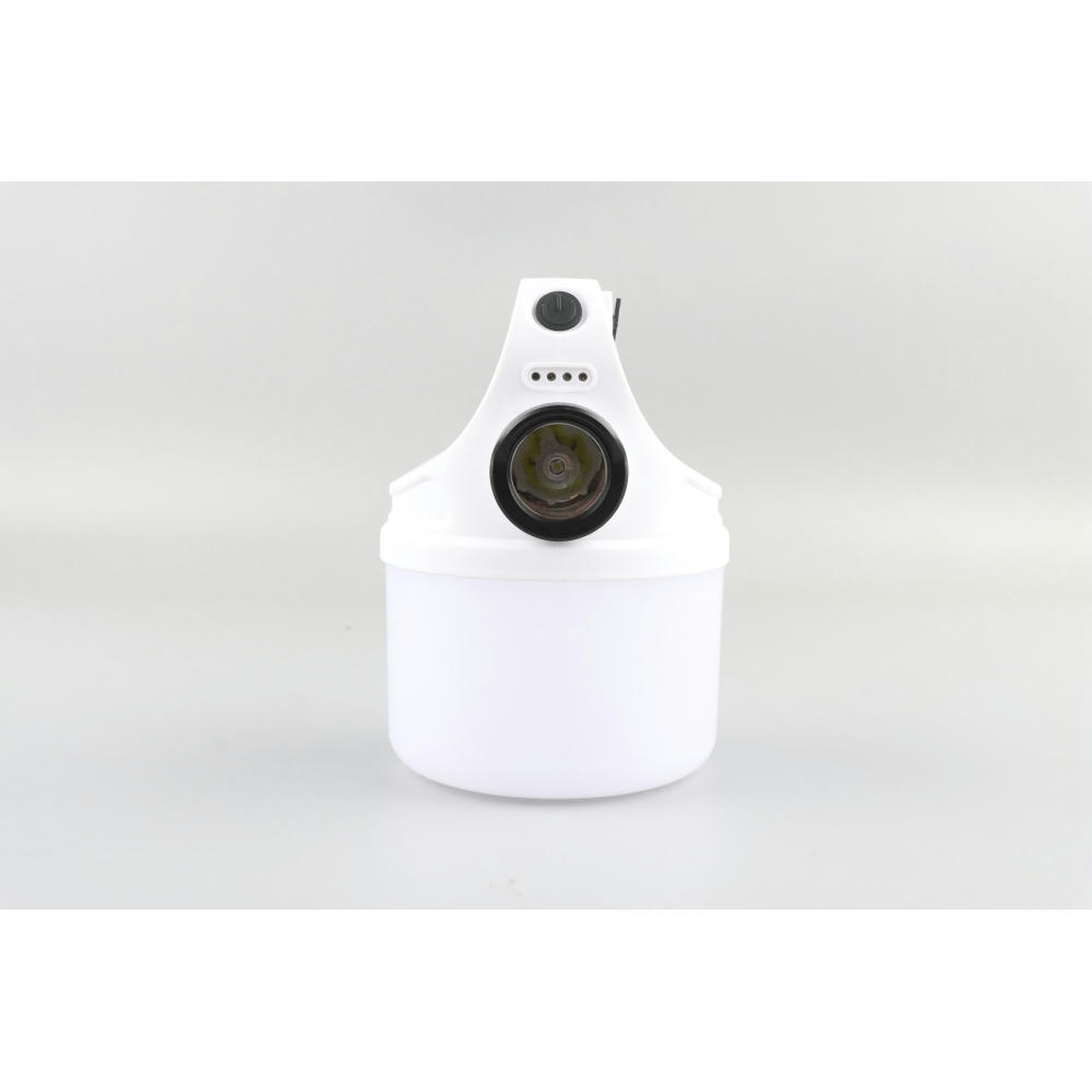 Product image Weiße aufladbare Multifunktionslampe Nightlight mit Aufhänger und Frontlicht – Leuchte als Werbeartikel