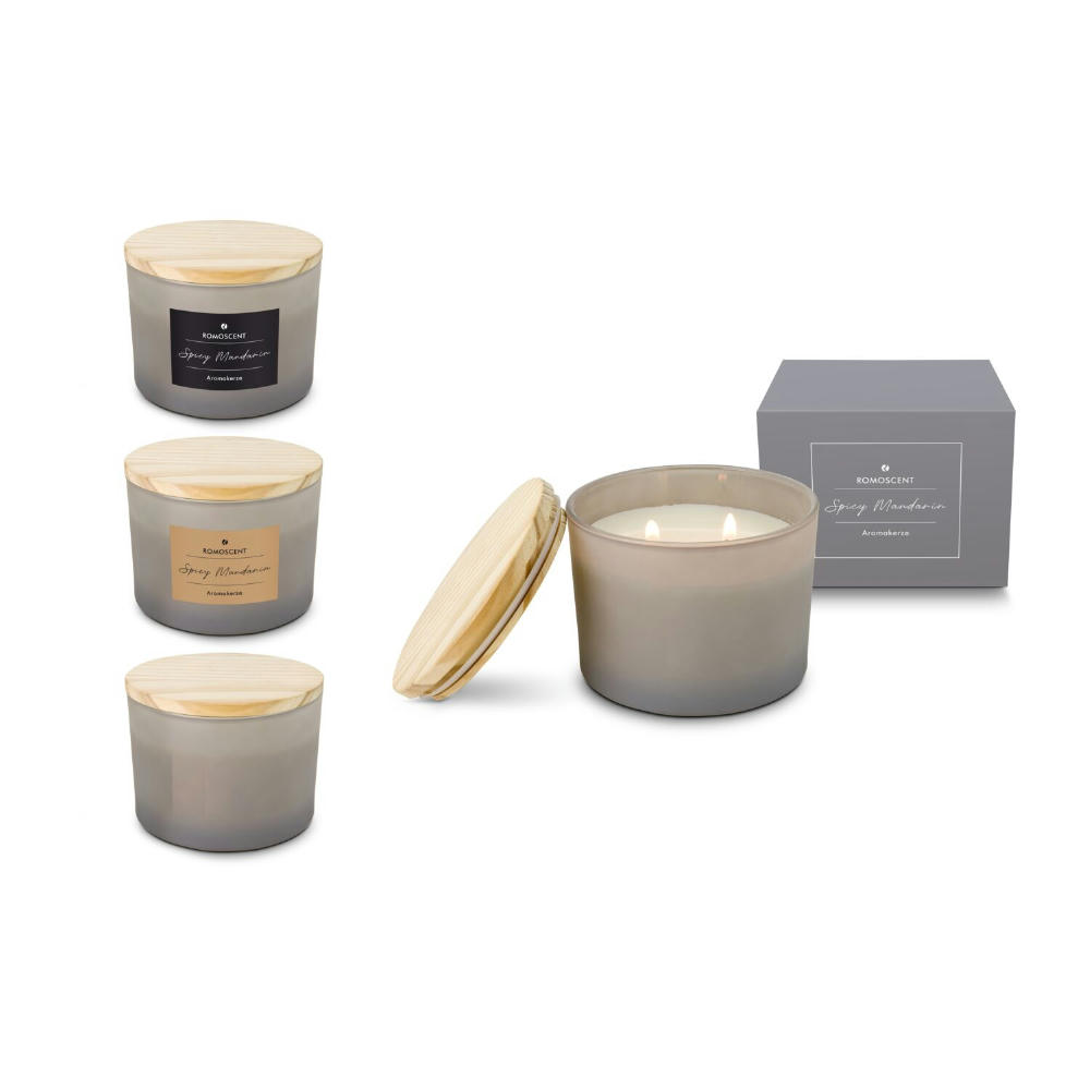Product image ROMOSCENT® Aromakerze Spicy Mandarin Werbeartikel