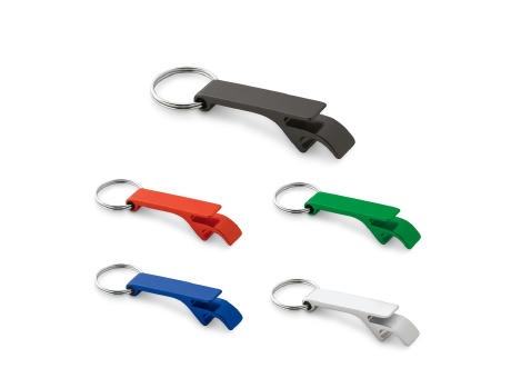 RE-BAITT. Schlüsselanhänger mit Kapselöffner aus recyceltem Aluminium bedrucken